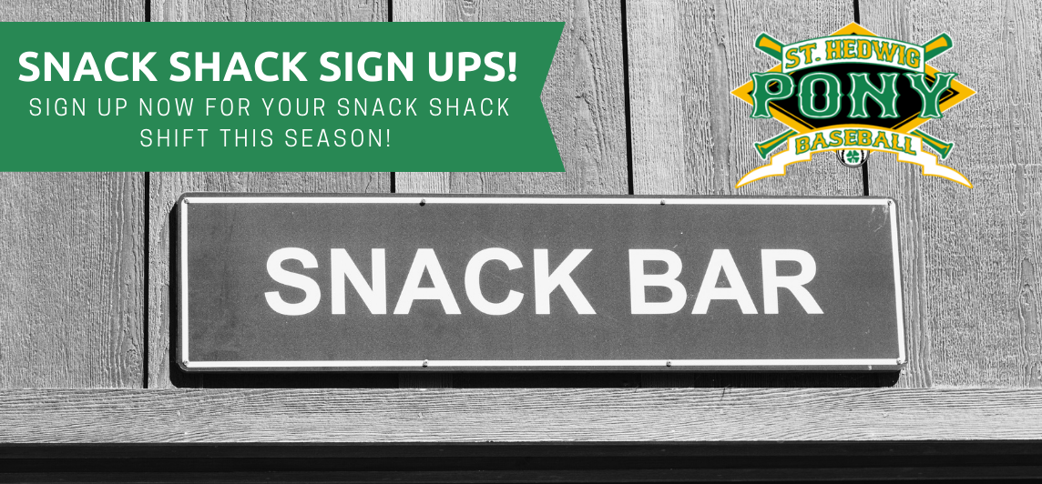 Snack Shack Sign Ups