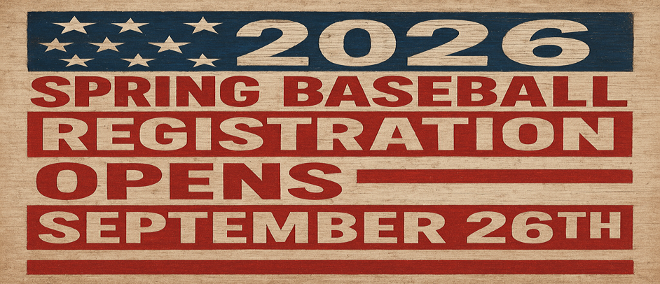 2026 Spring Registration Opens September 26th