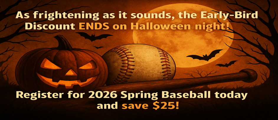 Early-Bird Discount Ends on Halloween Night